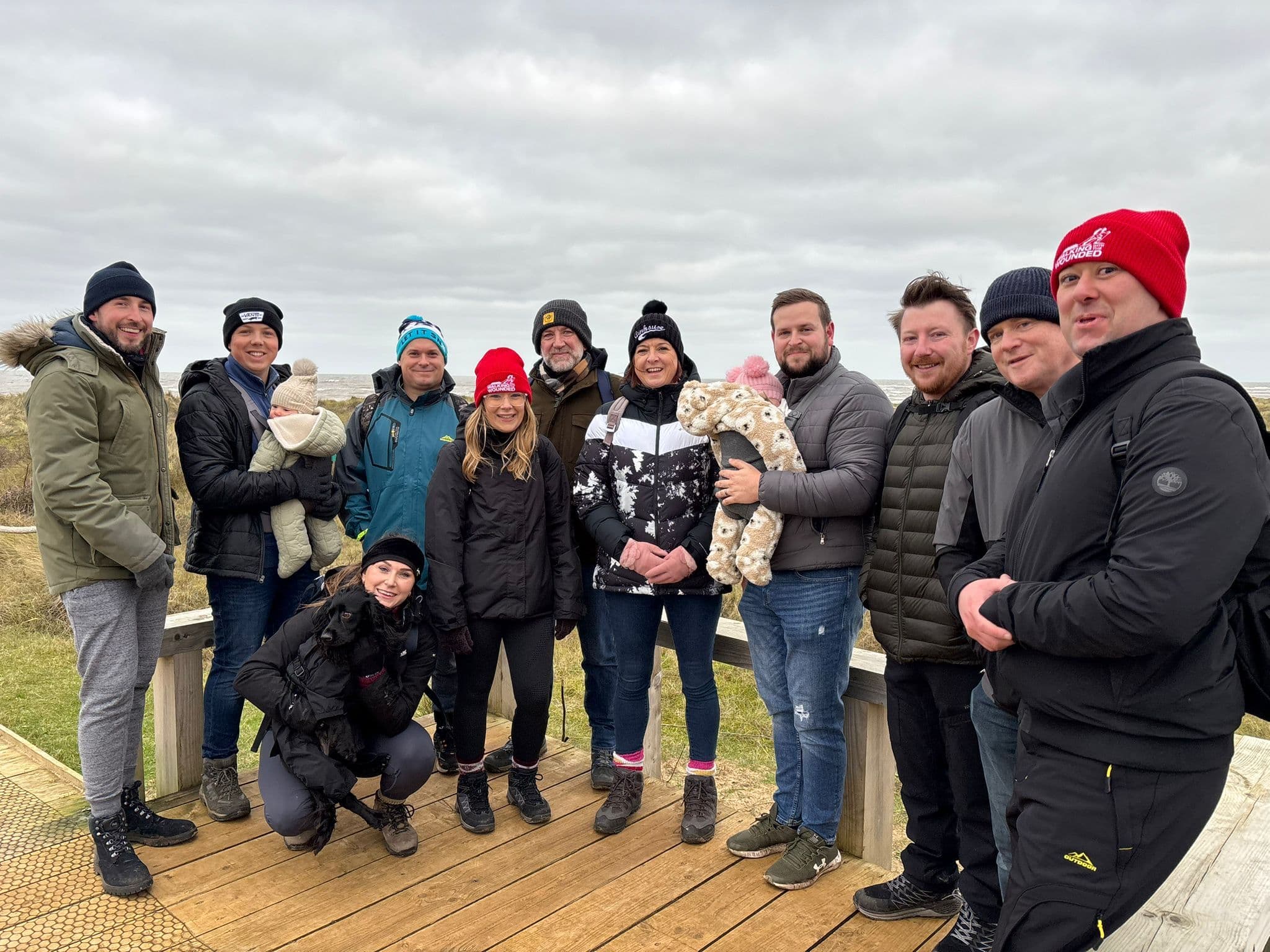 Colleagues who took part in a volunteering walk