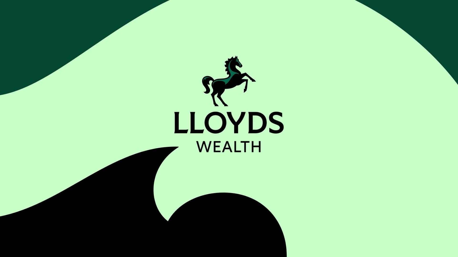 Lloyds Wealth logo on a green background